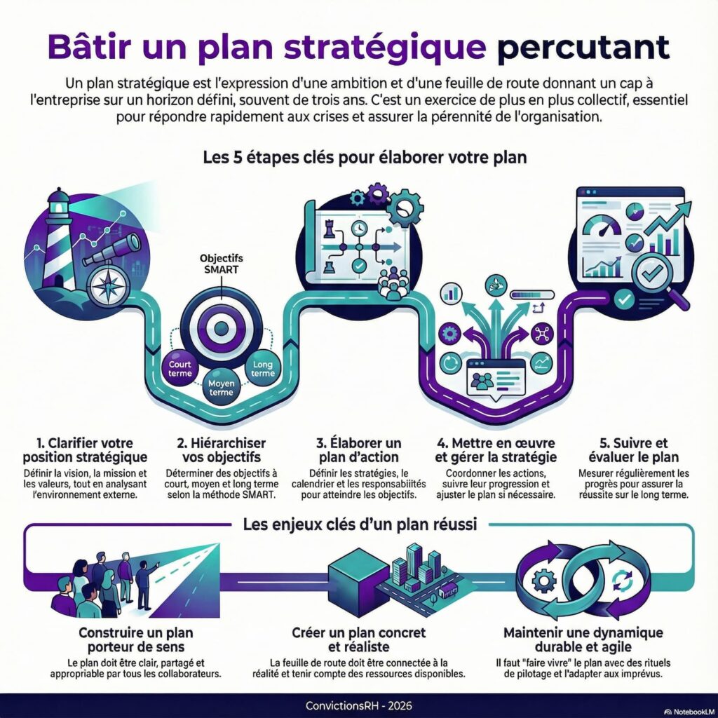 Infographie, plan stratégique entreprise 2026